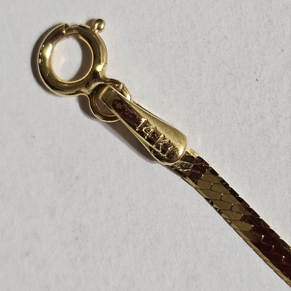 14K Gold Heart Bracelet
